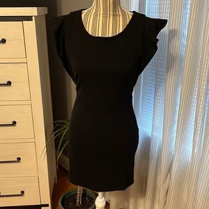Forever 21 Flutter Sleeve Black Dress. Medium